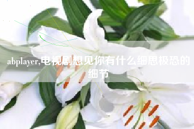 abplayer,电视剧想见你有什么细思极恐的细节