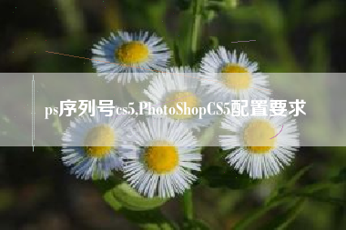 ps序列号cs5,PhotoShopCS5配置要求