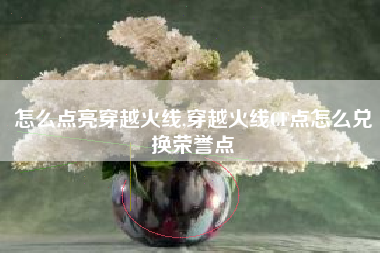 怎么点亮穿越火线,穿越火线CF点怎么兑换荣誉点