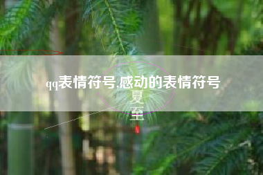 qq表情符号,感动的表情符号