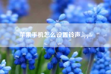 苹果手机怎么设置铃声,apple