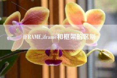 IFRAME,iframe和框架的区别