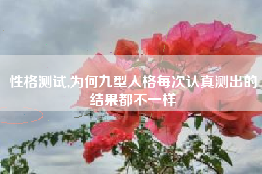 性格测试,为何九型人格每次认真测出的结果都不一样