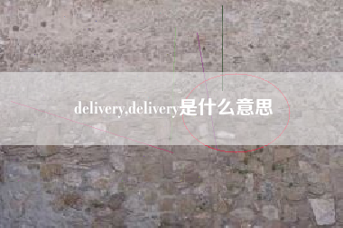 delivery,delivery是什么意思